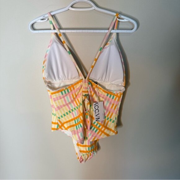 VERO MODA New Multicolour One Piece Swimsuit Bathing Suit Adjustable Straps - Picture 8 of 11